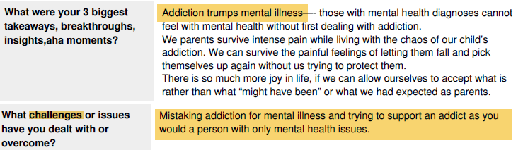 Addiction trumps mental illness