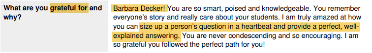 Barbara Decker! You are so smart,