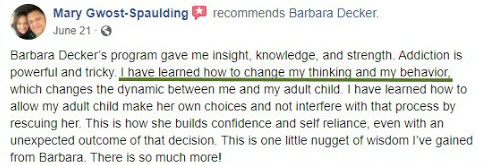 Barbara Decker's program has given me insight