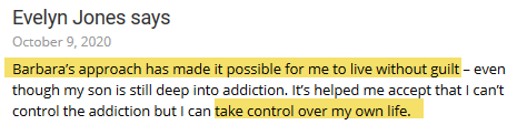 Barbara's approach has made it possible for me