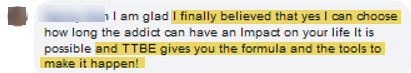 I am glad I finally believe