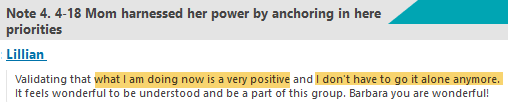 Validating that what I am doing now is a very positive