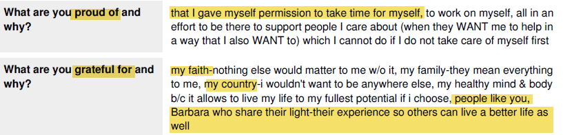 that I gave myself permission to take time