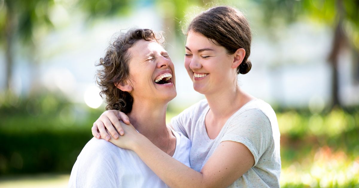 Teenager and her mom overcoming substance abuse.